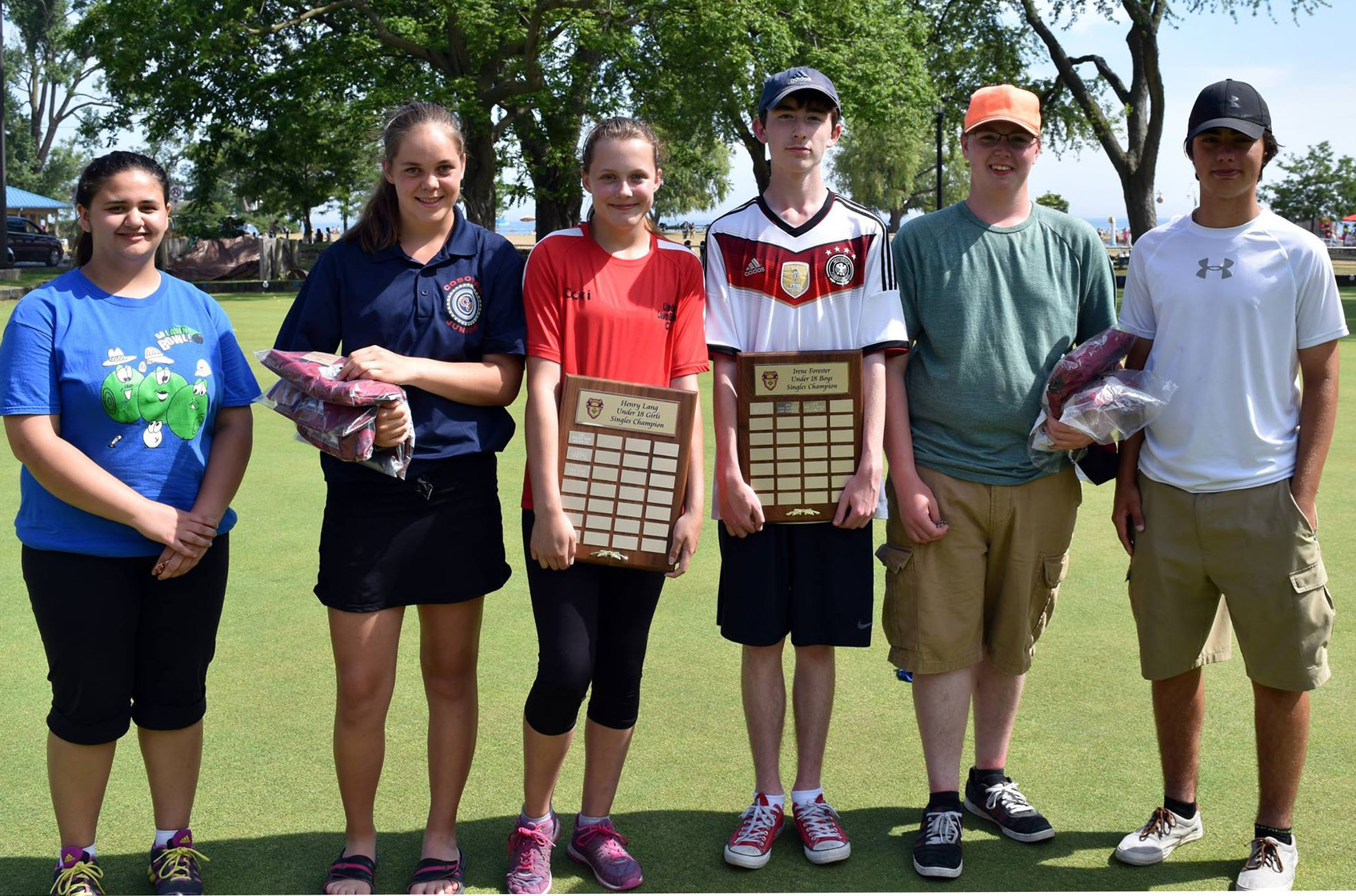 Gold Silver and Bronze Winners Under 18 Boys and Girls