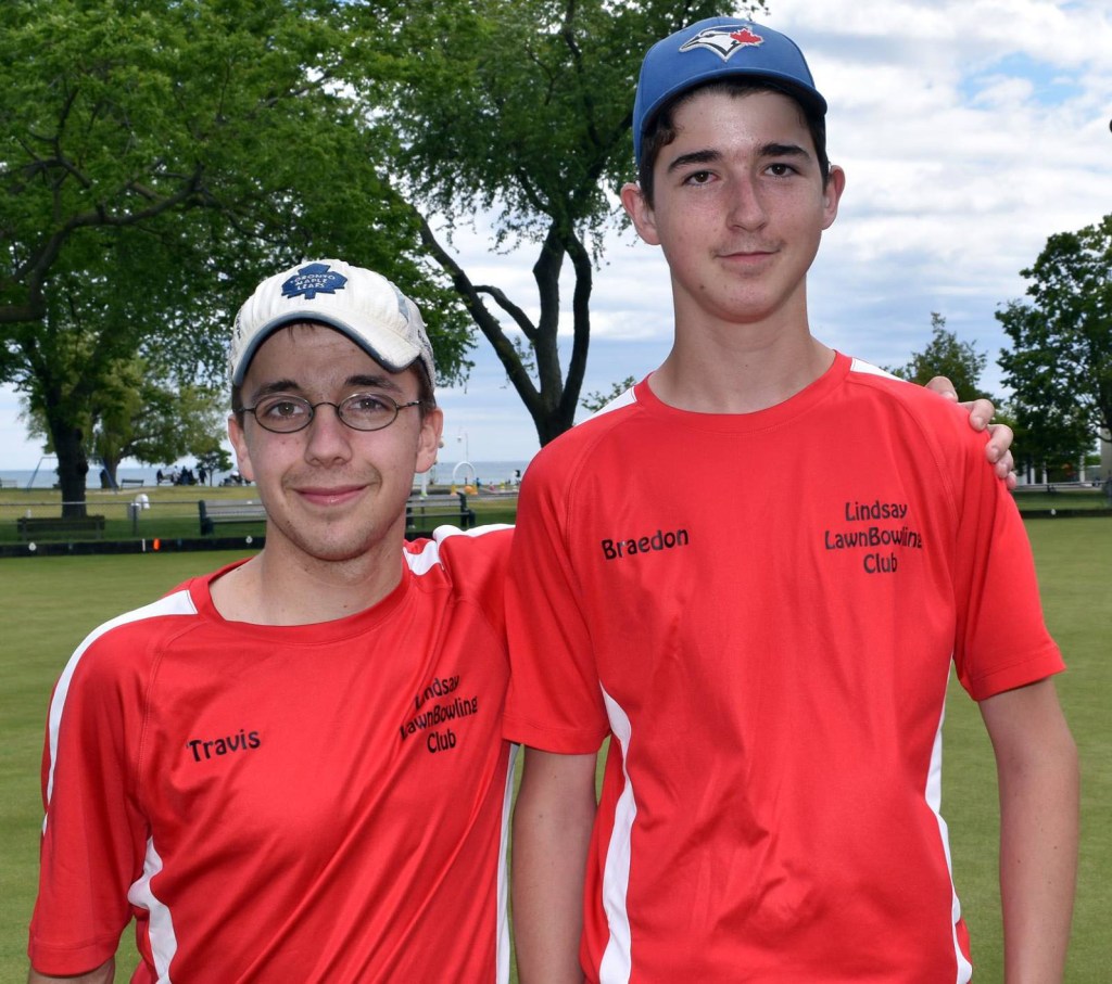 Winners Cobourg Junior Open Pairs 2016 Travis and Braedon 1st place